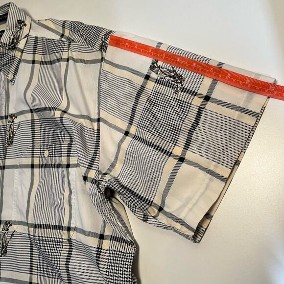 Salty Dog Gant Shirt Large Plaid Golf Cotton Button Down Short Sleeve - Picture 11 of 13